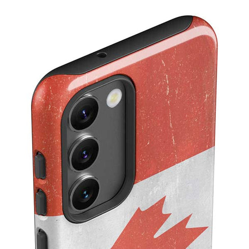 Canada Flag Distressed Galaxy S23 Pro Case